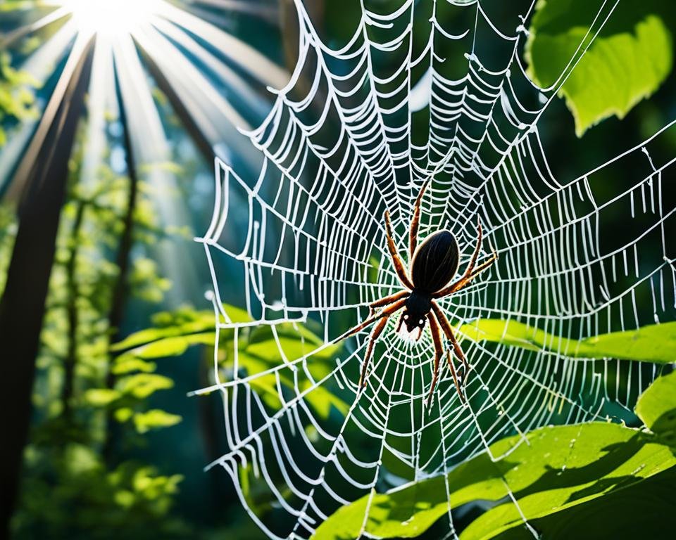 Araignée-couteau dans son habitat