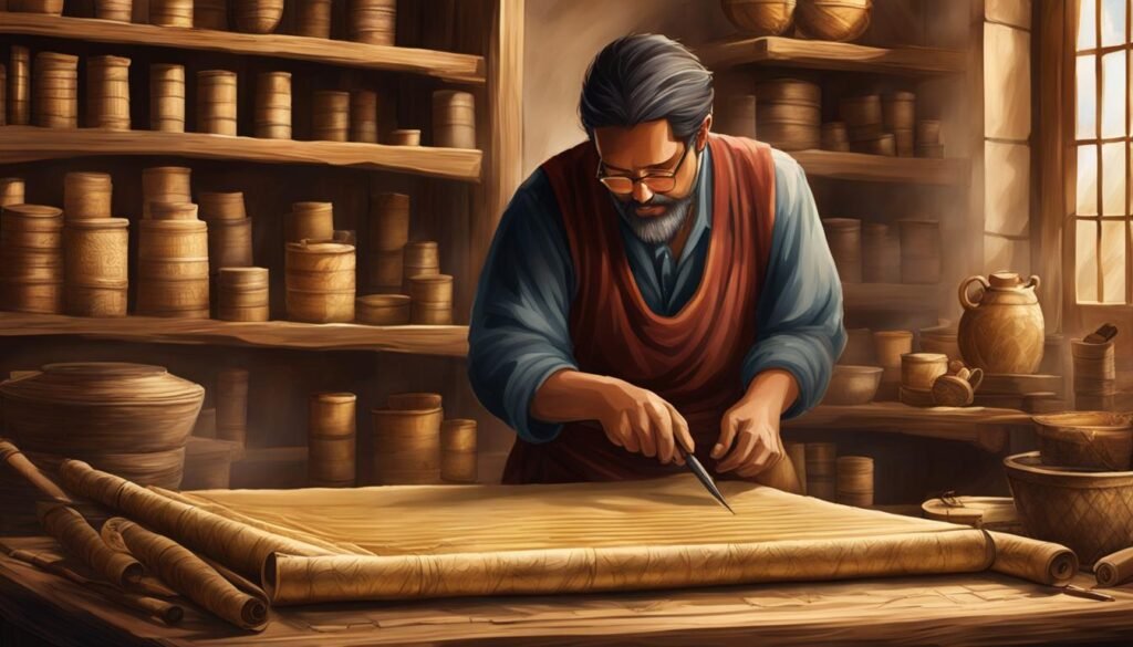 Artisanat Papyrus et Parchemin