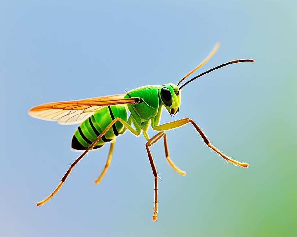 Bestiole qui ressemble à une sauterelle avec un dard?