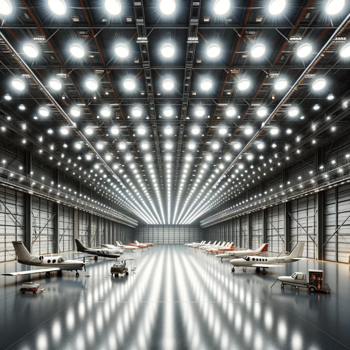 Calculateur d'éclairage de Hangar