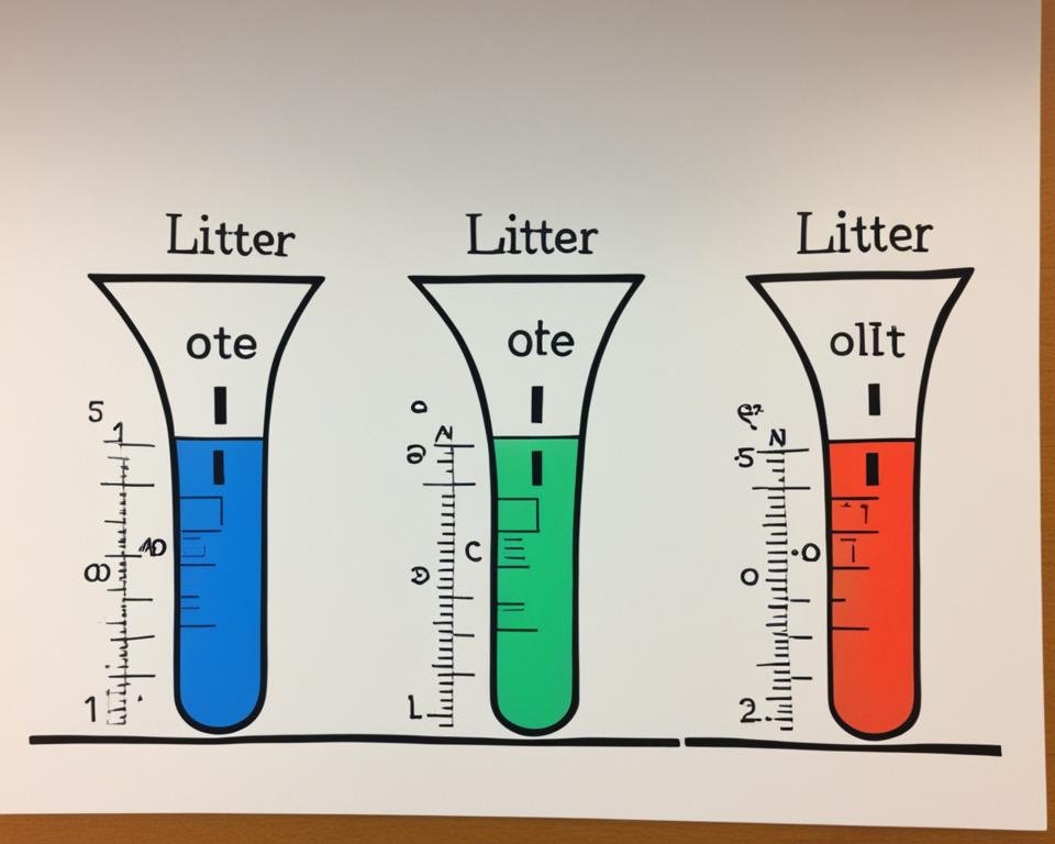 Différence entre litre et litre puissance -1?