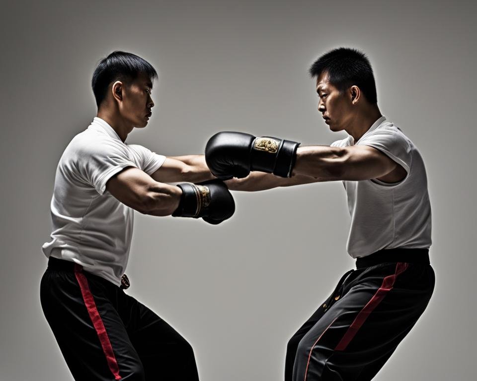 Exercice de chi sao dans le Wing Chun