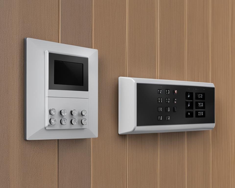 Fixation boutons interphone