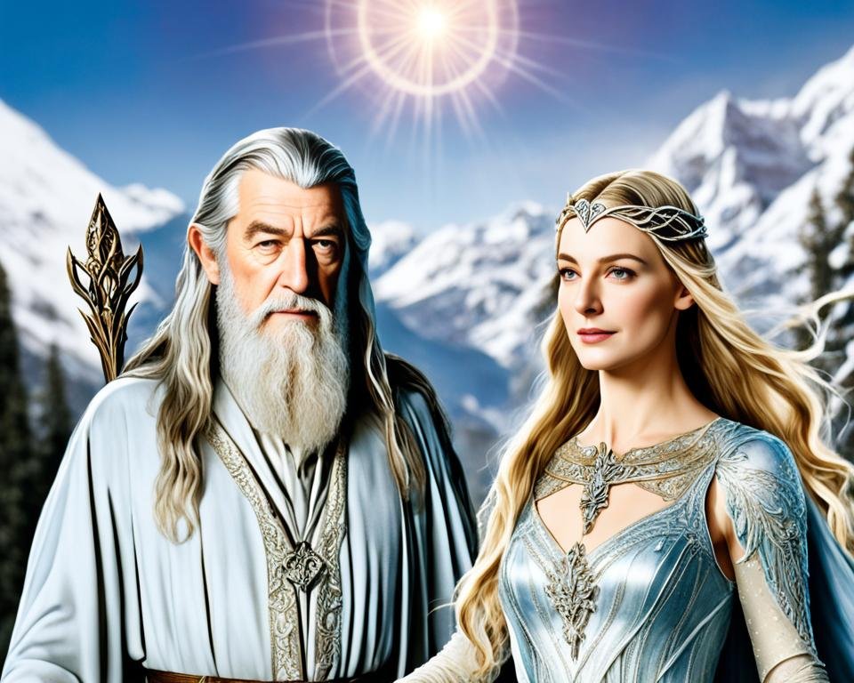 Galadriel et Gandalf