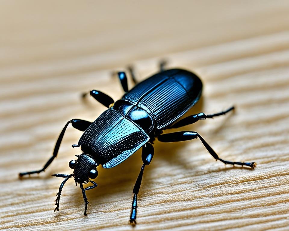 Insecte noir de 1mm, petite vrillette ou psoque?