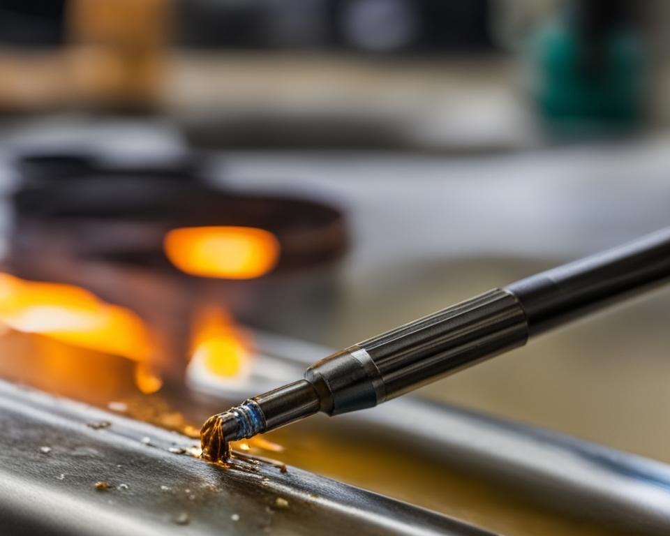 L'étain ne tient pas sur la panne