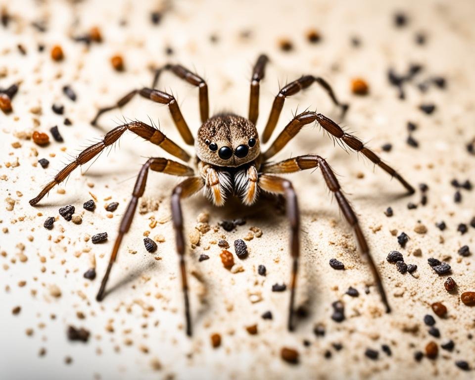 Minuscule araignée marron/gris dans la cuisine