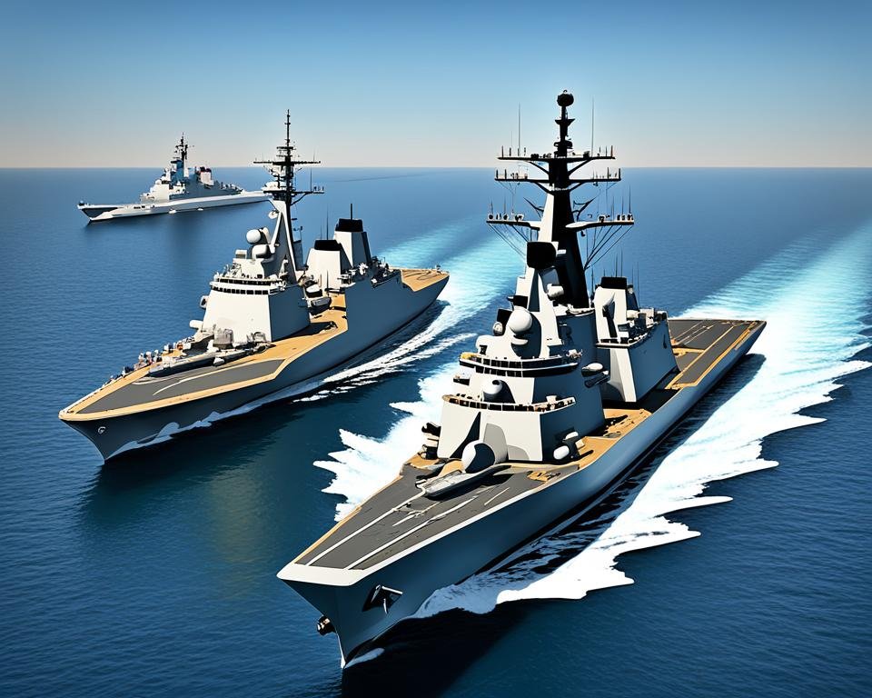 Quelle est la différence entre une frégate, un croiseur et un destroyer?