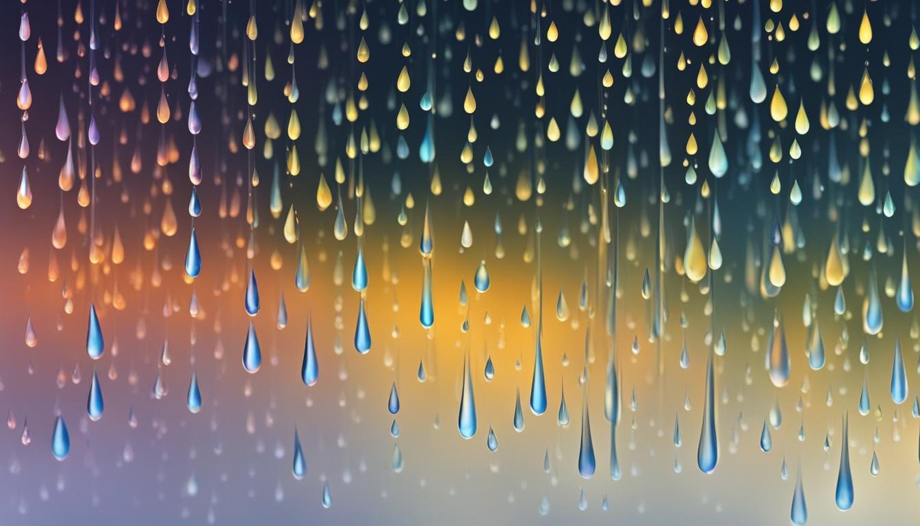 Quelle est la température des gouttes d'eau de pluie ?