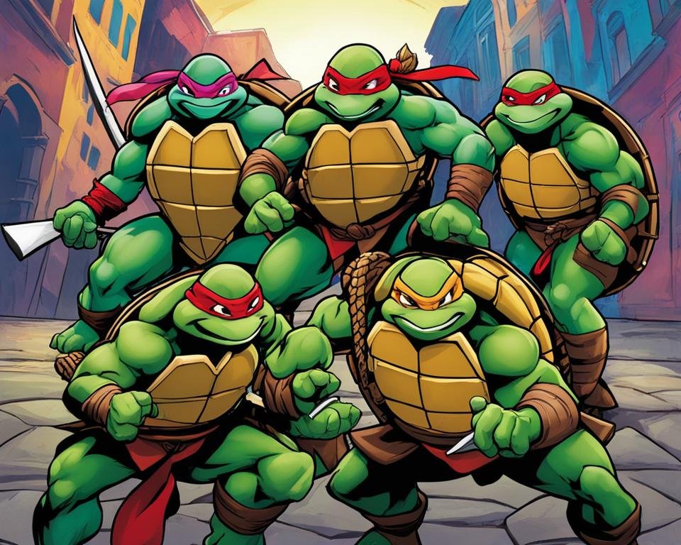 Quels sont les noms et les couleurs des tortues Ninja mutantes adolescentes ? Mieuxx