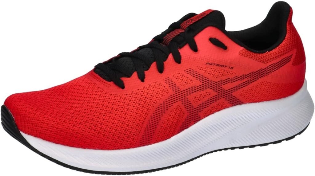ASICS Men Patriot 13 Neutral Running Shoe Running Shoes Electric Red/Black - Red