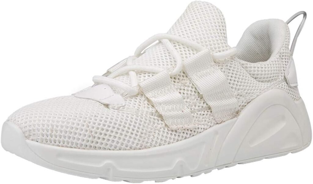 Baskets Homme Noir Blanche,Alaso Chaussures de Course Running Sport Compétition Trail entraînement Homme Sneakers Outdoor Running Fitness Gym Shoes Pas Cher