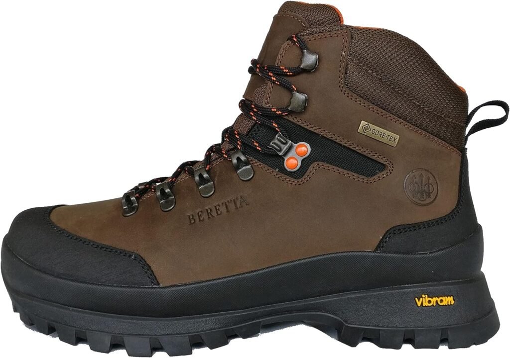 BERETTA Chobe Bottes de chasse en cuir imperméables et respirantes pour homme Chaussures de montagne et de randonnée Semelle Vibram® Membrane Goretex®