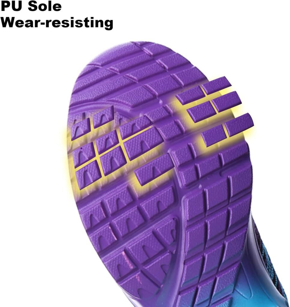 Chaussure de Course Femme Respirante Légères Chaussures de Sport Gym Fitness Athlétiques Chaussures de Running Confortables Jogging Sneakers Noir Gris Rose EU 35-42