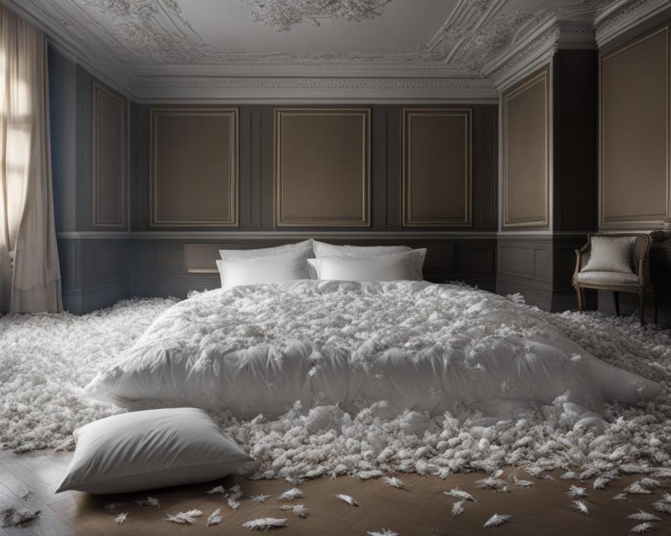 conséquences d'une infestation d'insectes blancs dans le lit