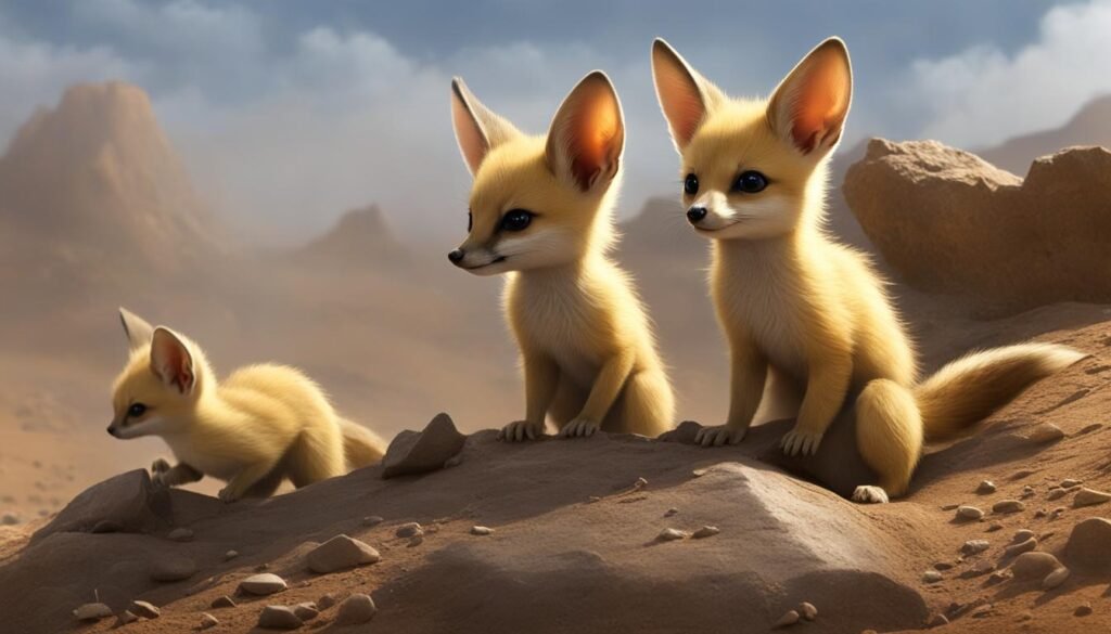 défis de survie des bébés fennecs