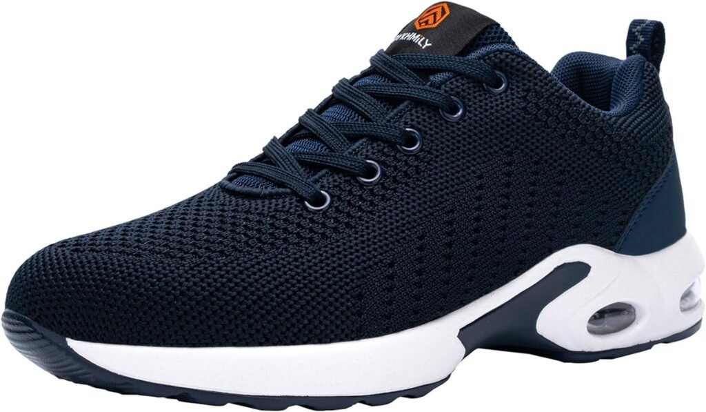 DYKHMILY Chaussures de Securite Femmes Légère Coussin dair Chaussures de Sécurité Femme Confortable Baskets de Sécurité Respirant Embout Acier Chaussures de Travail