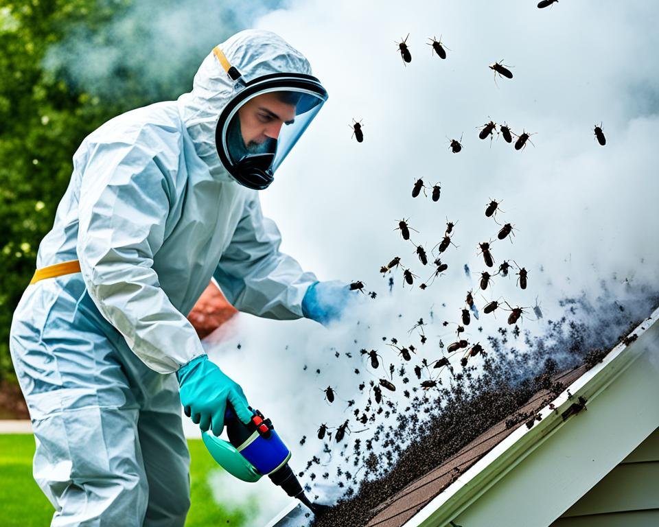 exterminateurs d'insectes noirs