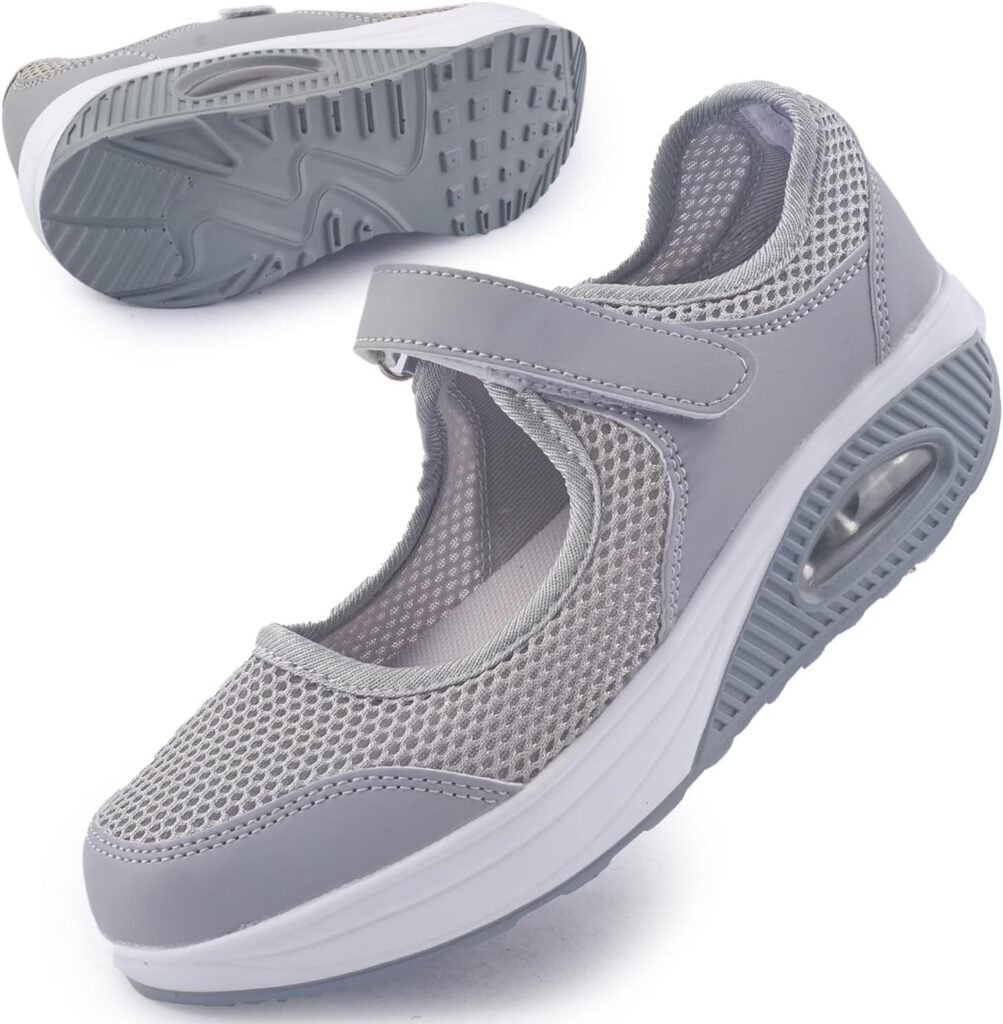 Git-up Femmes Confortable Travail Infirmière Chaussures Antidérapantes Réglable Respirant Walking Buffer Fitness Casual Nursing Orthèse Baskets Légères