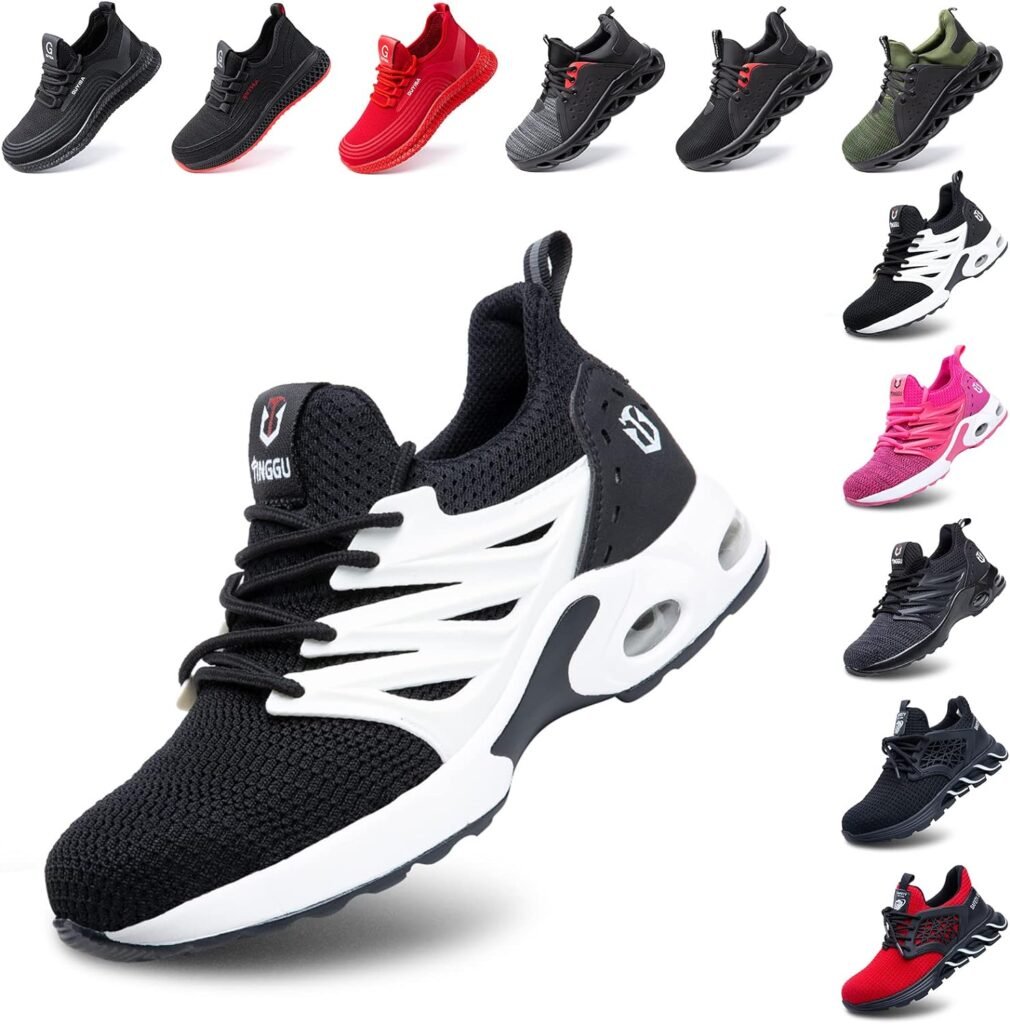 Hitmars Basket de Sécurité avec Embout Acier Respirant, Antidérapant EU 36-48