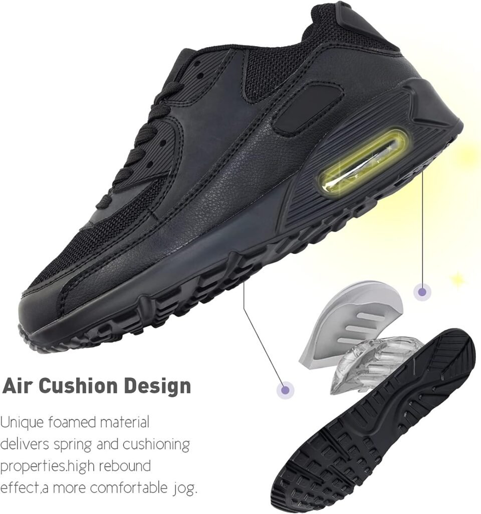 Hitmars Chaussures de Course Homme Femme Running Sport Fitness Respirantes Legere Gym Athlétique AIR Sneaker Noir Vert Blanc Rose Jaune EU36-EU47 Hitmars Chaussures de Course Homme Femme Running Sport Fitness Respirantes Legere Gym Athlétique AIR Sneaker Noir Vert Blanc Rose Jaune EU36-EU47