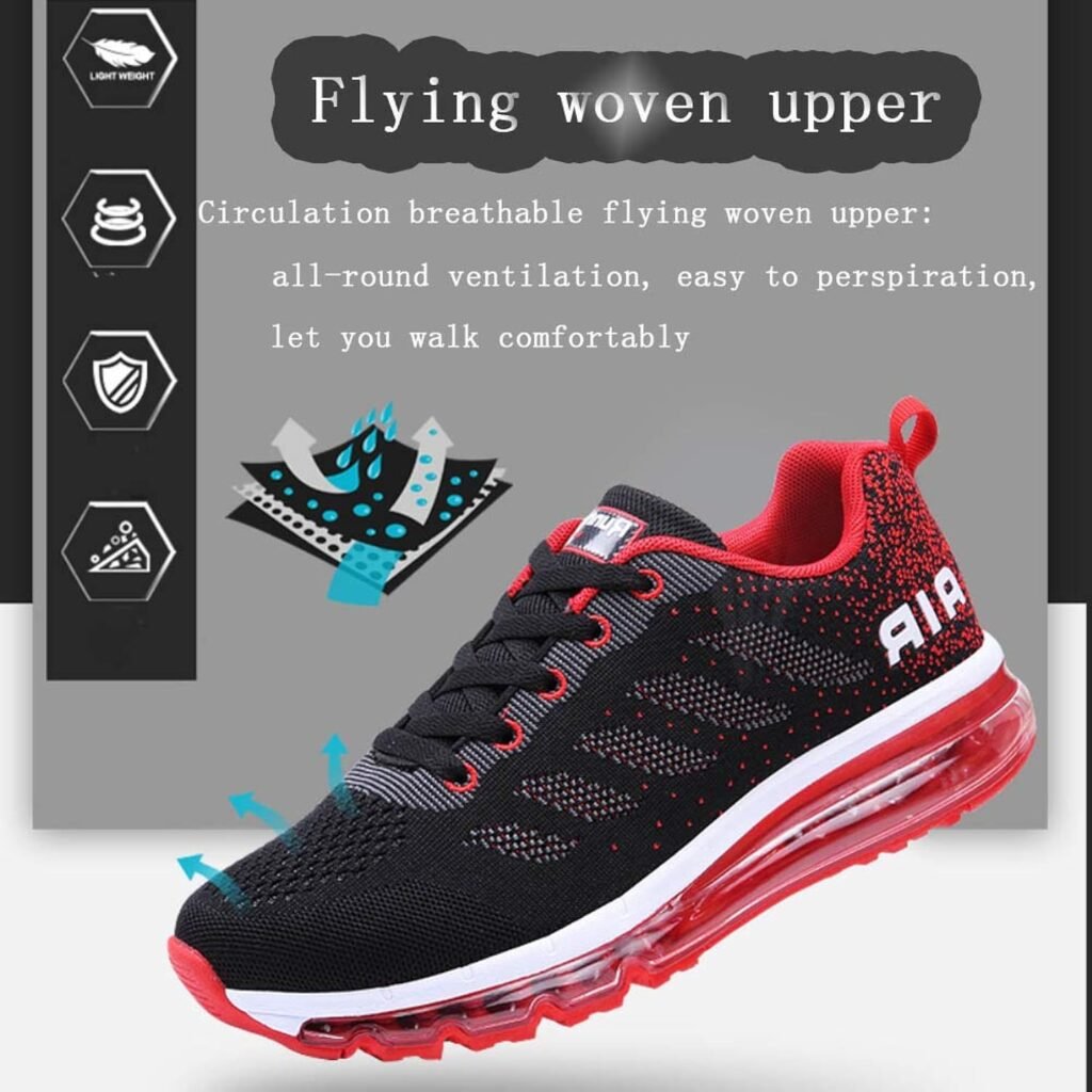 Homme Femme Air Baskets Chaussures Gym Fitness Sport Sneakers Style Running Multicolore Respirante