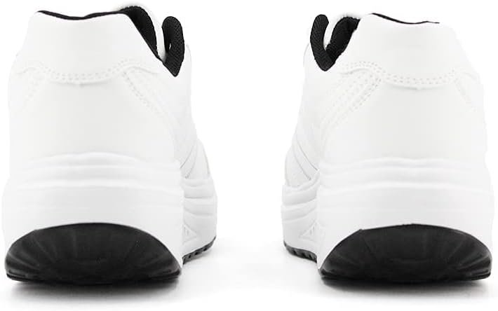 JOMIX Chaussures à Bascule Femme Chaussures de Sport Plate-Forme Chaussures Marche Baskets Chaussures Chaussures de Randonnée pour Femme Lacets Fermeture