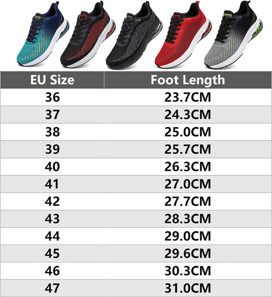 kefoerdi Basket Homme Air Chaussures Mode et Sport pour Femmes Running Jogging Tennis Fitness Sneakers Homme Tailles 36-47EU kefoerdi Basket Homme Air Chaussures Mode et Sport pour Femmes Running Jogging Tennis Fitness Sneakers Homme Tailles 36-47EU