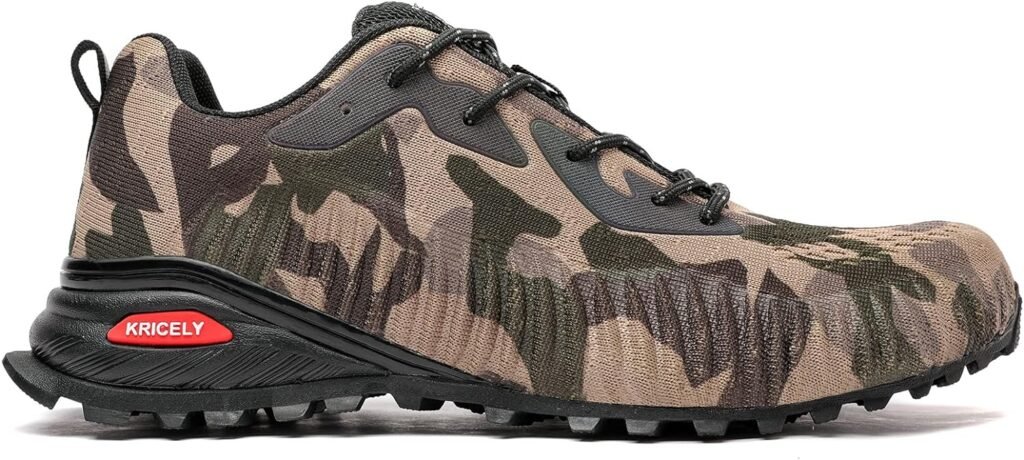 Kricely Chaussures de Trail Homme Respirantes Antidérapantes Chaussure de Randonnée Trekking Outdoor Fitness Chaussures de Marche