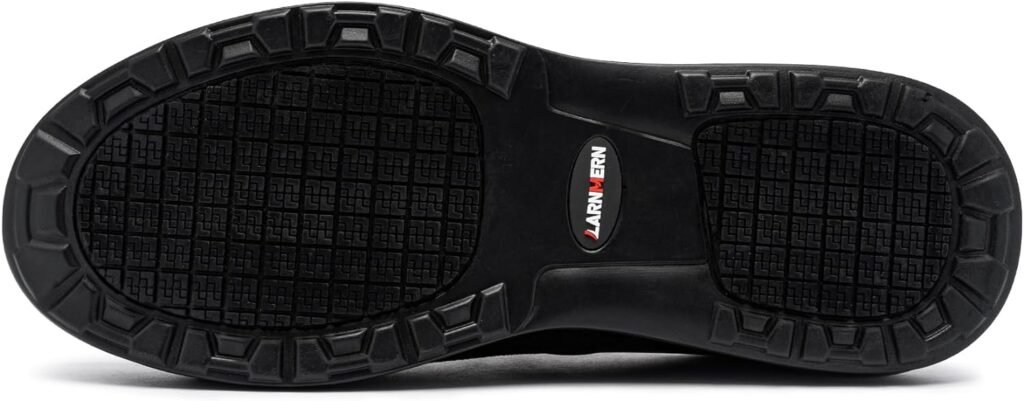 LARNMERN Chaussures de Sécurité Hommes Antidérapant Chaussures Travail Embout en Acier Legeres Respirantes Basket de Securite Coussin dair Confortables Industrielles