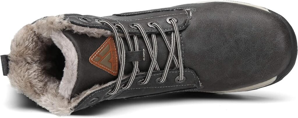 Mishansha Bottes de Neige dhiver Chaussures Imperméable Bottines a Lacets pour Homme Femme Gr.36-48