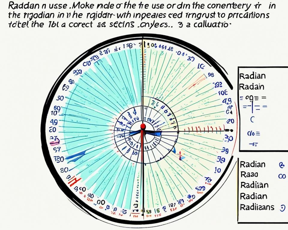 mode radian trigonométrie