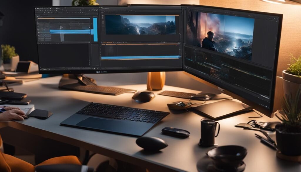 montage vidéo avec l'Intel Iris XE