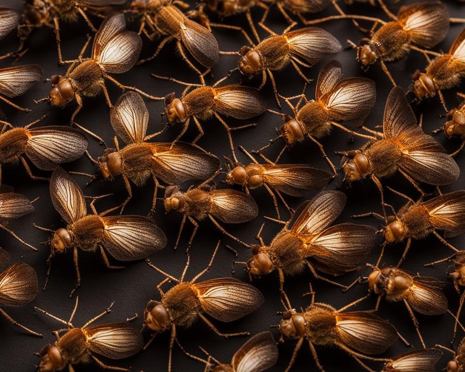 petits insectes marron avec des ailes petits insectes marron avec des ailes