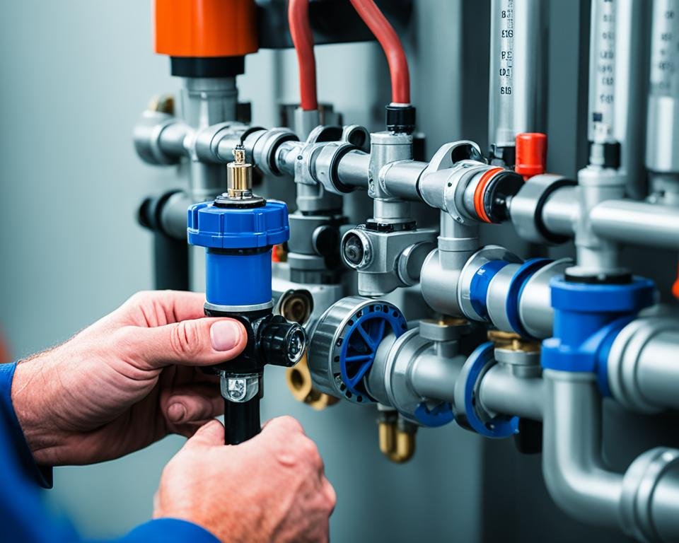 réglages manuels de vanne 3 voies