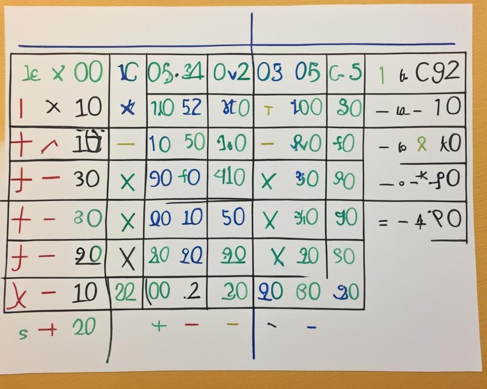 règles mathématiques