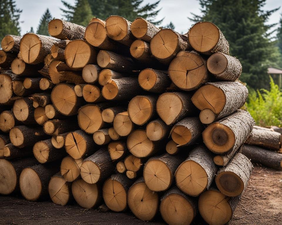 stockage du bois de chauffage