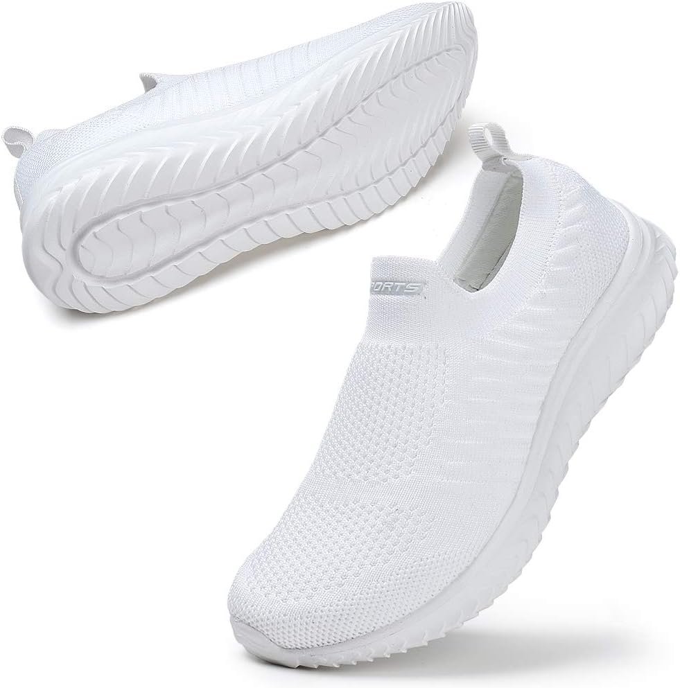 STQ Basket de Marche Slip on pour Sneakers Femmes Chaussure Confortable Travail