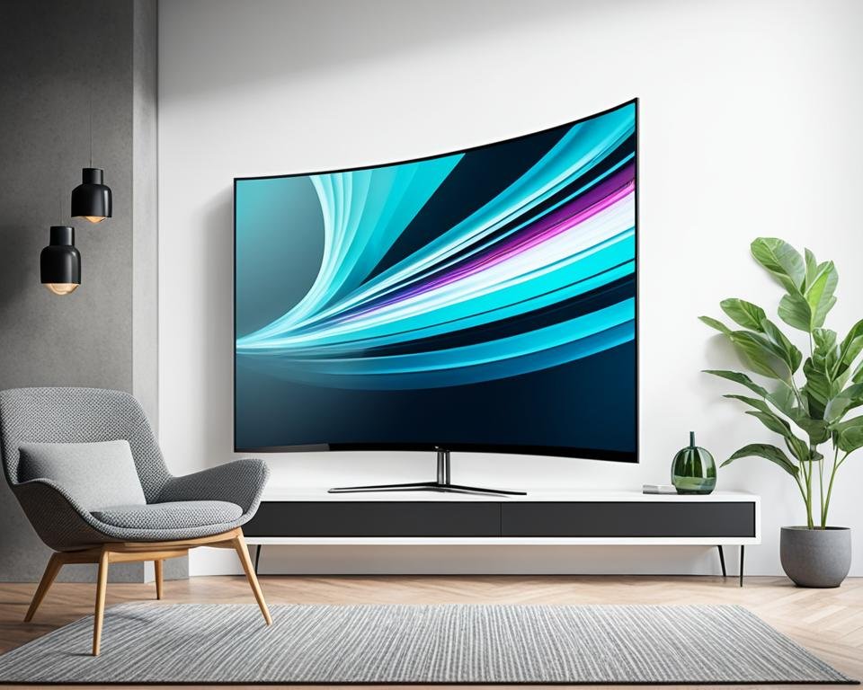 télévision à écran incurvé
