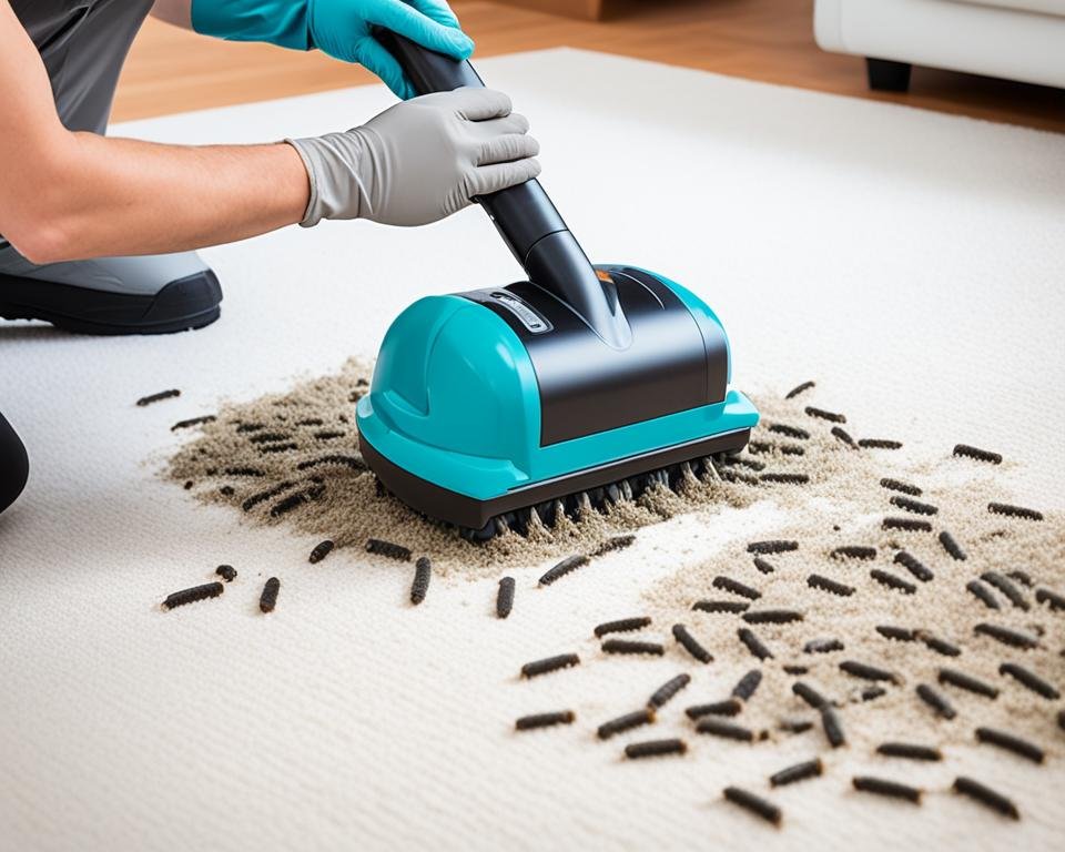 traitement d'une infestation par les larves d'anthrènes