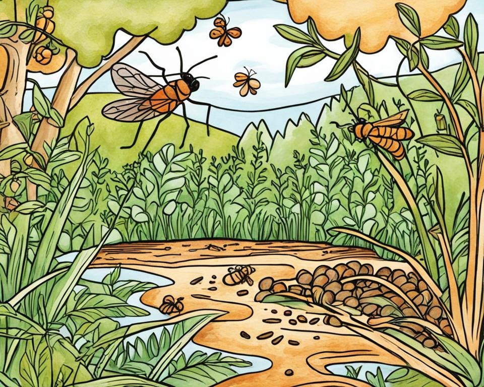 Habitat des insectes marron