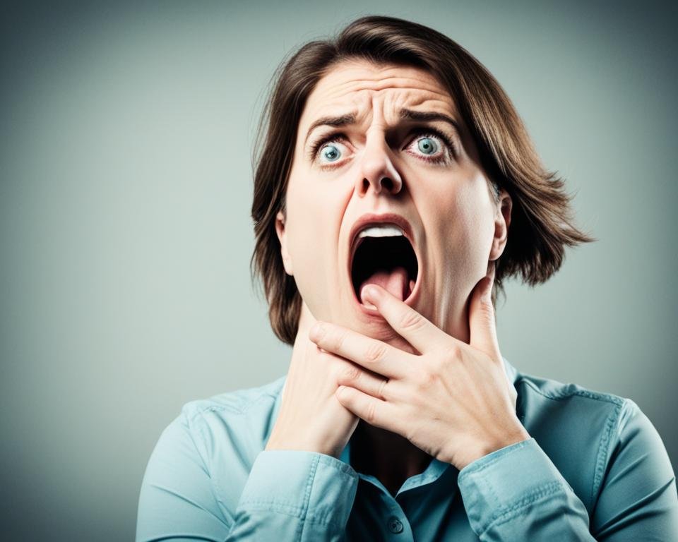 cachet coincé dans la gorge