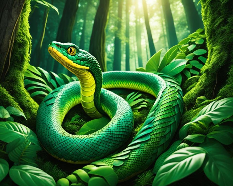 serpent vert serpent vert